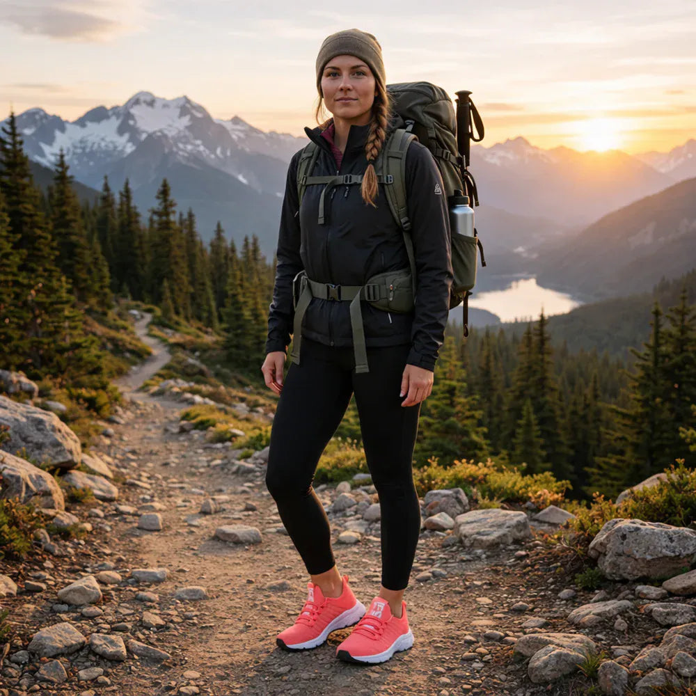 Mon Esprit Nature Chaussures Randonnée Femme Légère et Respirante - FloxRun