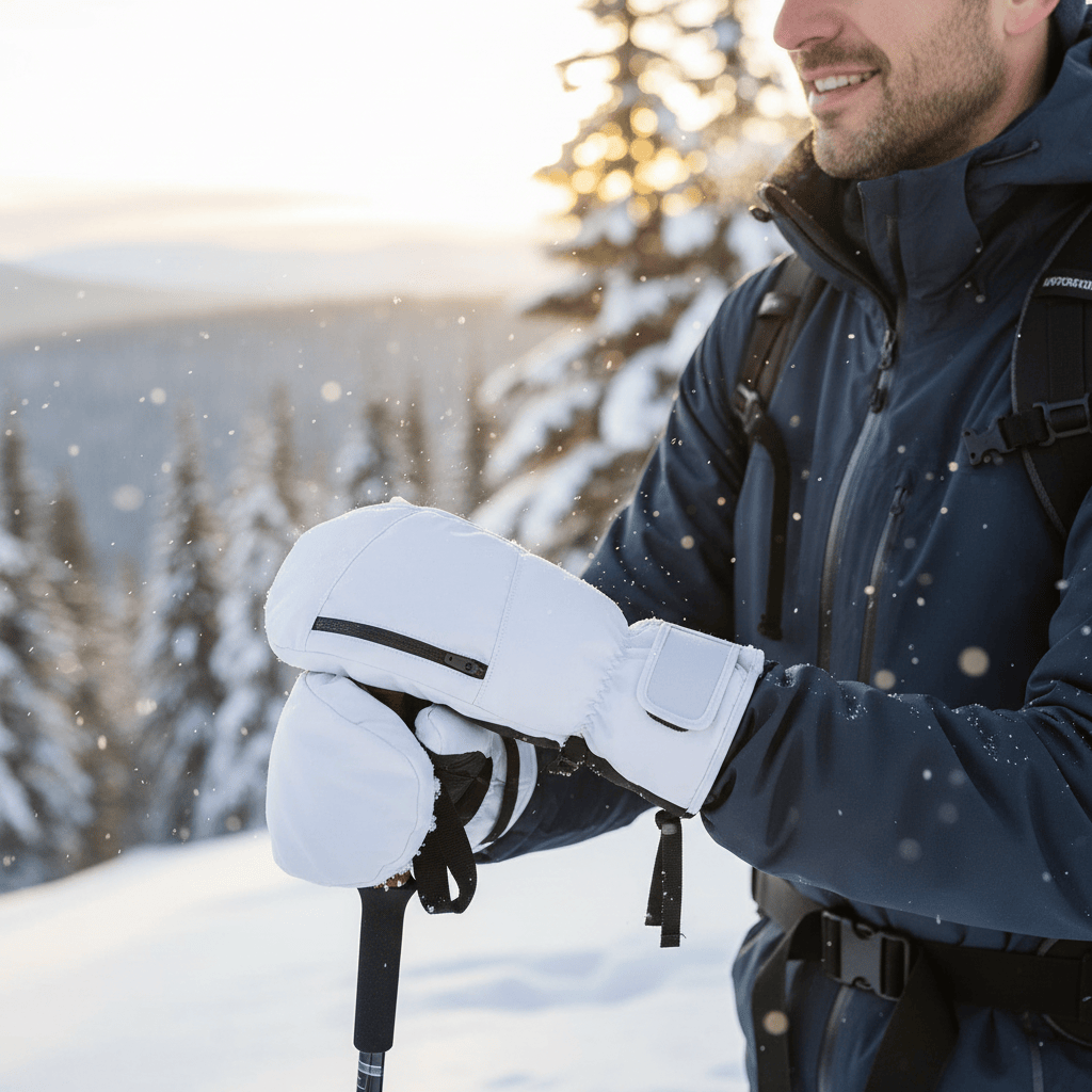 Mon Esprit Nature Gants de ski d'hiver imperméables épais
