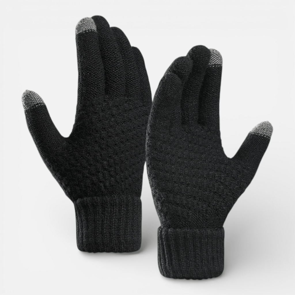 Mon Esprit Nature Gants tricotés en laine unisexe