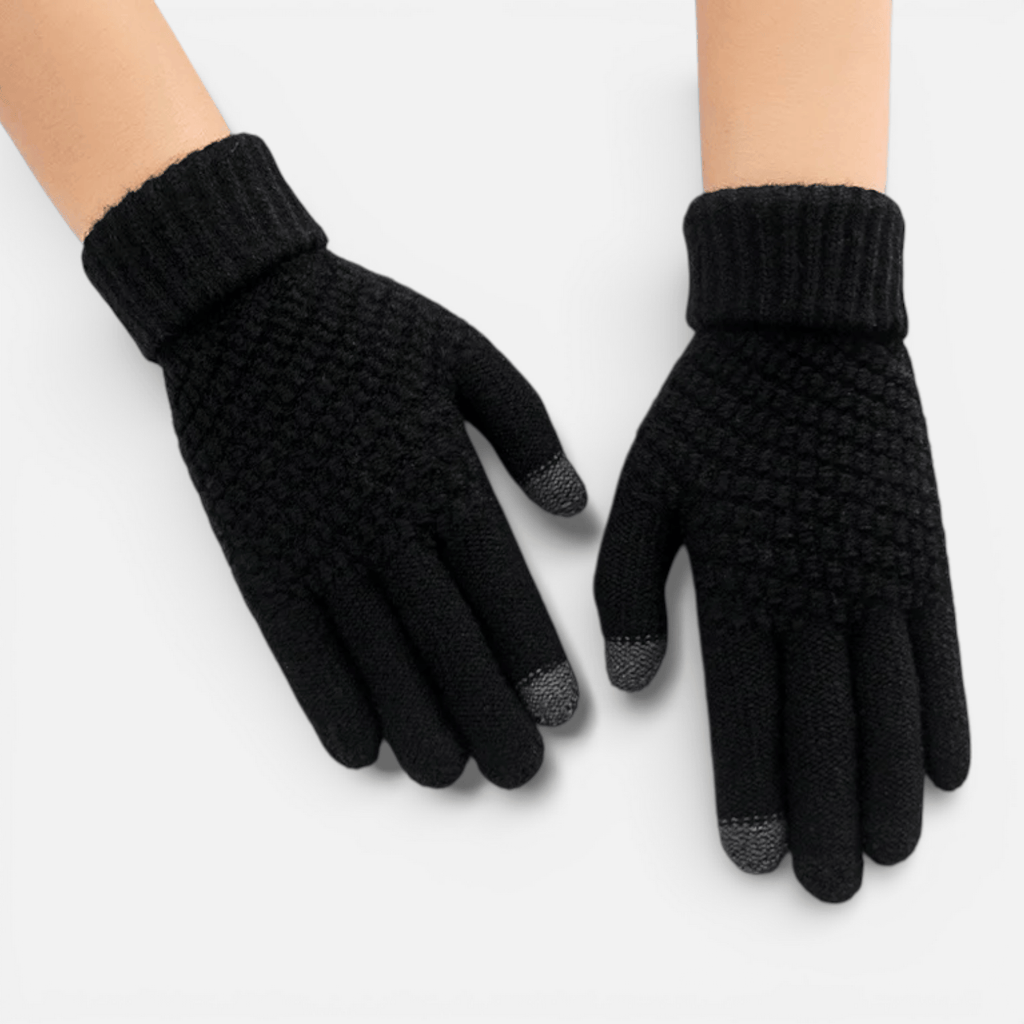 Mon Esprit Nature Gants tricotés en laine unisexe