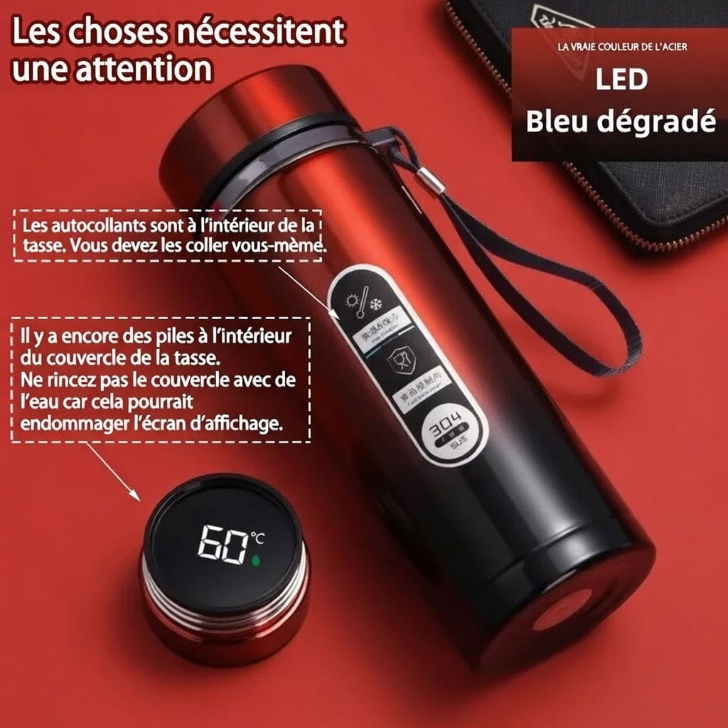 Mon Esprit Nature Gourde isotherme avec affichage LED - NewTrail