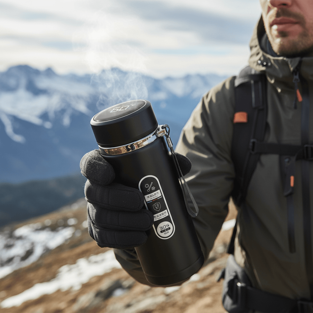 Mon Esprit Nature Gourde isotherme avec affichage LED - NewTrail