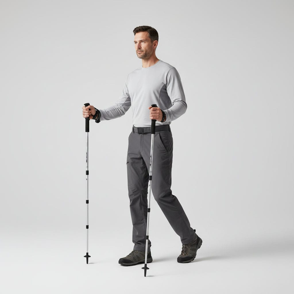 Mon Esprit Nature Gris clair Bâtons de randonnée réglables pour hommes et femmes - Fusio 3