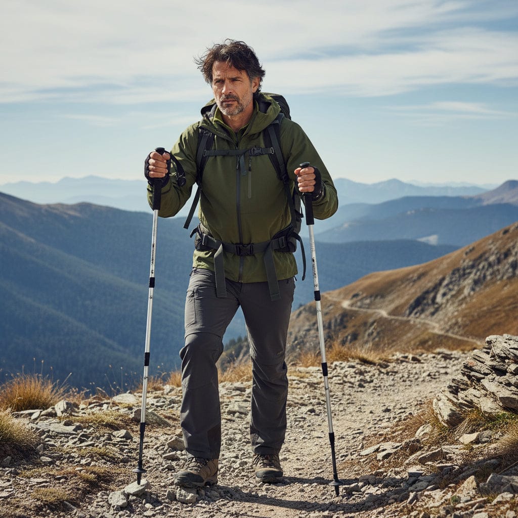 Mon Esprit Nature Gris clair Bâtons de randonnée réglables pour hommes et femmes - Fusio 3