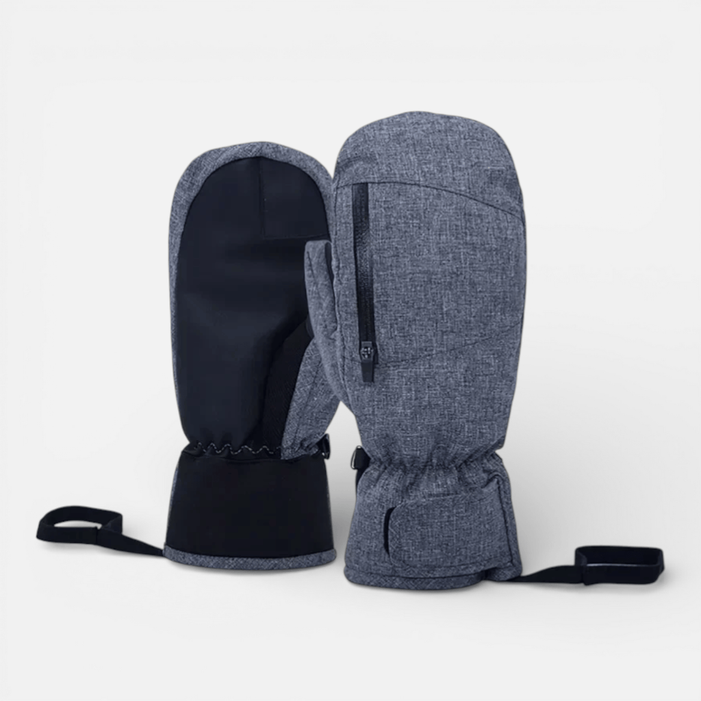 Mon Esprit Nature Gris clair / M Gants de ski d'hiver imperméables épais