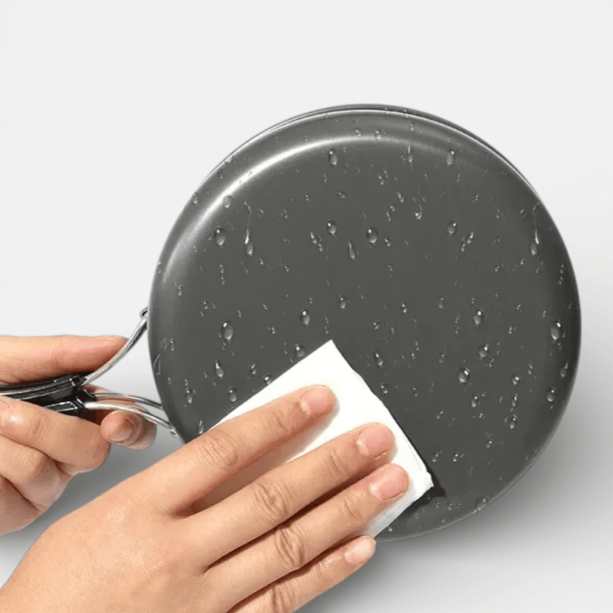 Mon Esprit Nature Gris Kit d'ustensiles de cuisine portables