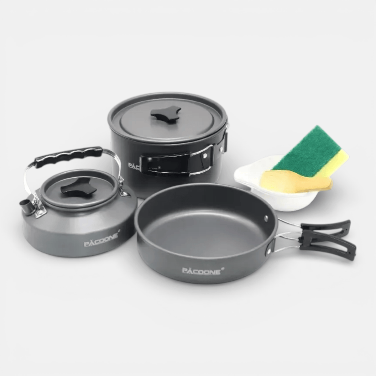 Mon Esprit Nature Gris Kit d'ustensiles de cuisine portables
