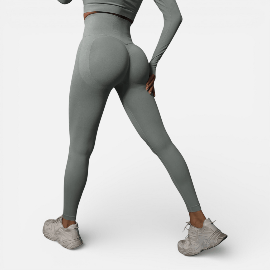 Mon Esprit Nature Gris / S Legging sans couture femmes