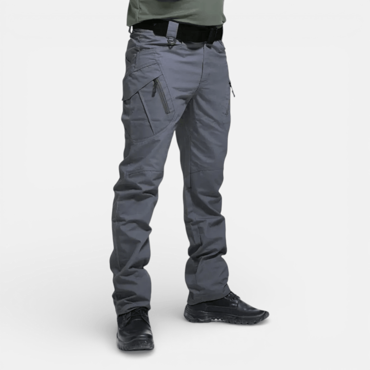 Pantalon de jogging gris foncé double poches cargo Gris Pantalon de jogging gris foncé double poches cargo Gris