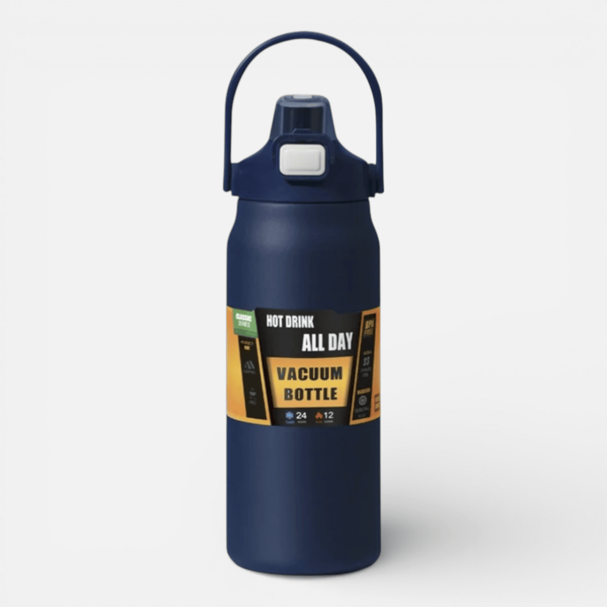 Mon Esprit Nature Marine / 1500ml Thermos en acier inoxydable avec paille - Telmo