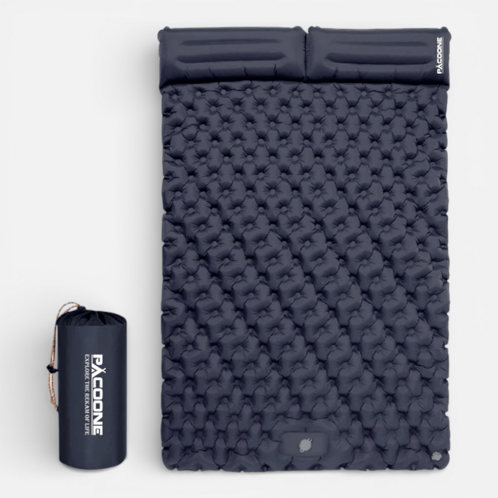 Mon Esprit Nature Marine Matelas de camping double gonflable - Pacssup