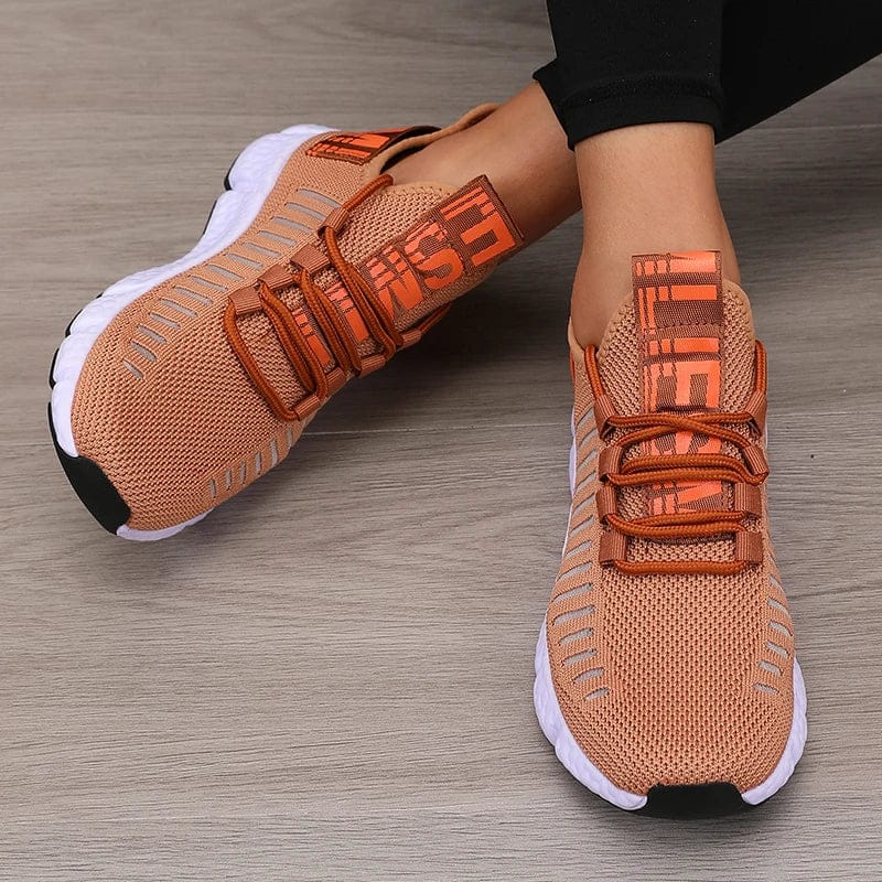 Mon Esprit Nature Marron / 36 Chaussures Randonnée Femme Légère et Respirante - FloxRun
