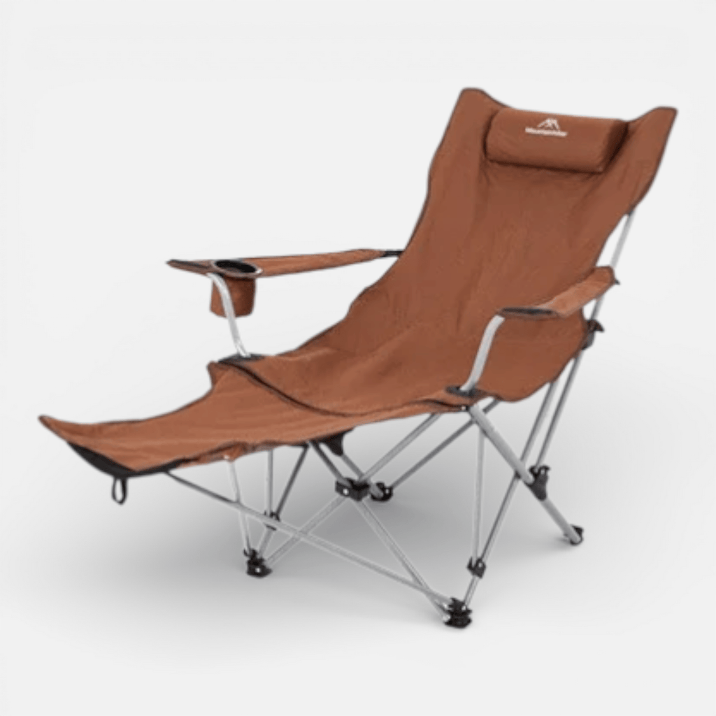 Mon Esprit Nature Marron Chaise longue pliante de camping - Blaze