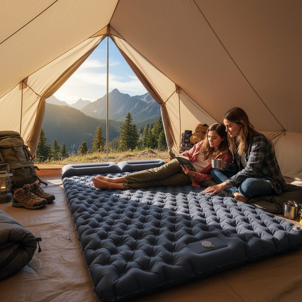 Mon Esprit Nature Matelas de camping double gonflable - Pacssup