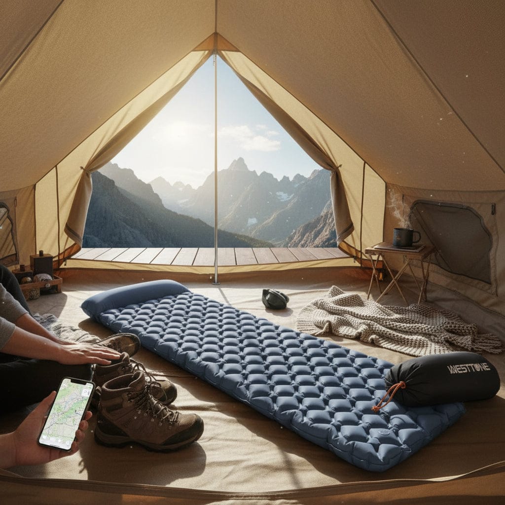 Mon Esprit Nature Matelas de couchage gonflable ultraléger - WestTrekk Image