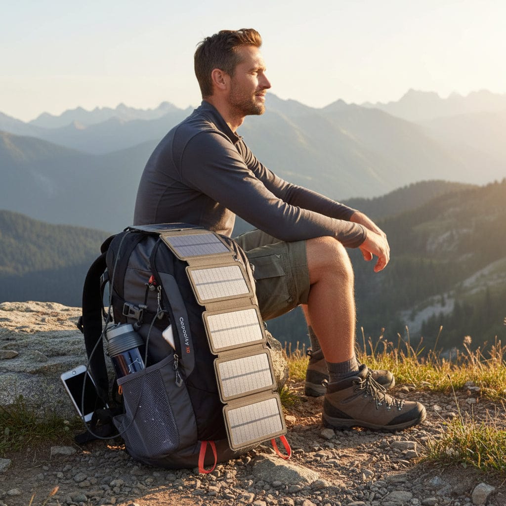 Mon Esprit Nature noir 2 Chargeur solaire pliable 16W