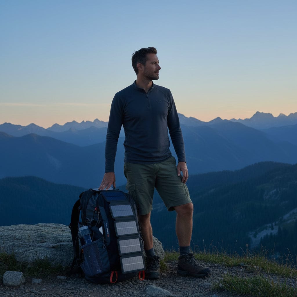 Mon Esprit Nature noir 2 Chargeur solaire pliable 16W