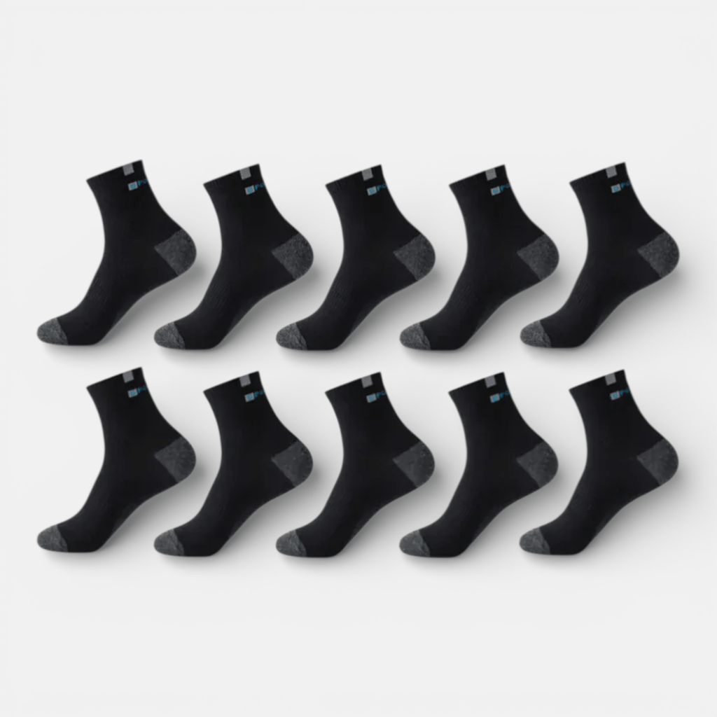 Mon Esprit Nature noir 2 / EU36-43 Chaussettes en coton de Sport x5