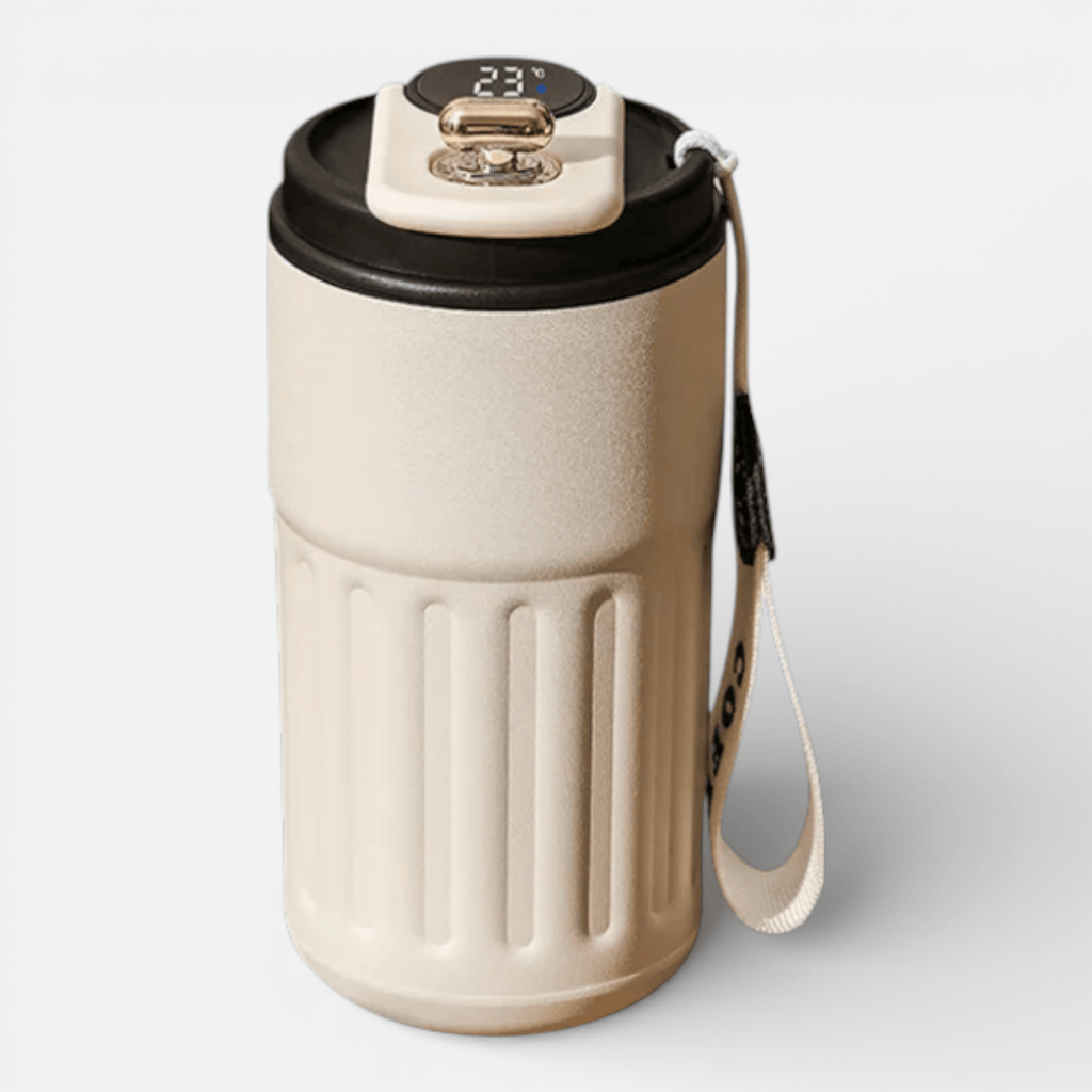 Mon Esprit Nature Noir / 450ml Bouteille Thermos avec affichage intelligent - DrySmart