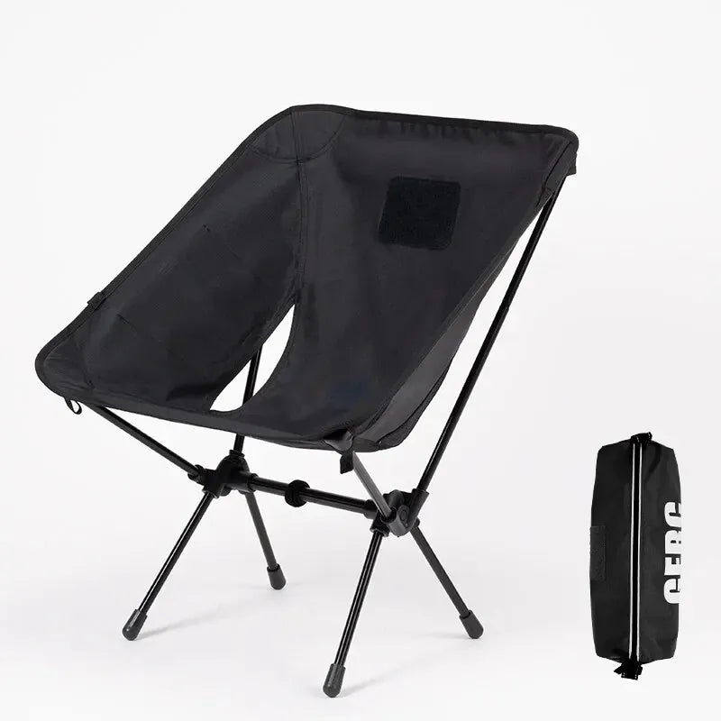 Mon Esprit Nature Noir Chaise de camping pliable - PeakPulse