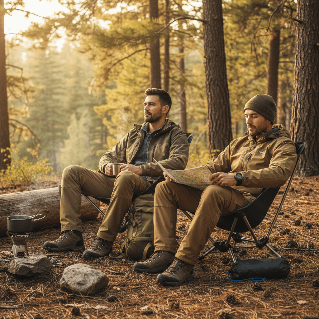 Mon Esprit Nature Noir Chaise de camping ultralégère - TerraNest