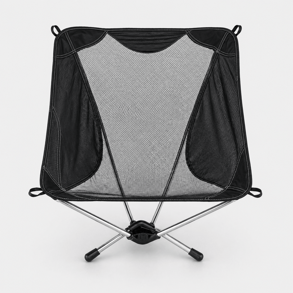 Mon Esprit Nature Noir Chaise de camping ultralégère - TerraNest