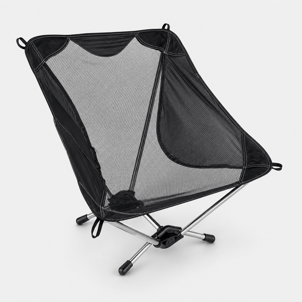 Mon Esprit Nature Noir Chaise de camping ultralégère - TerraNest