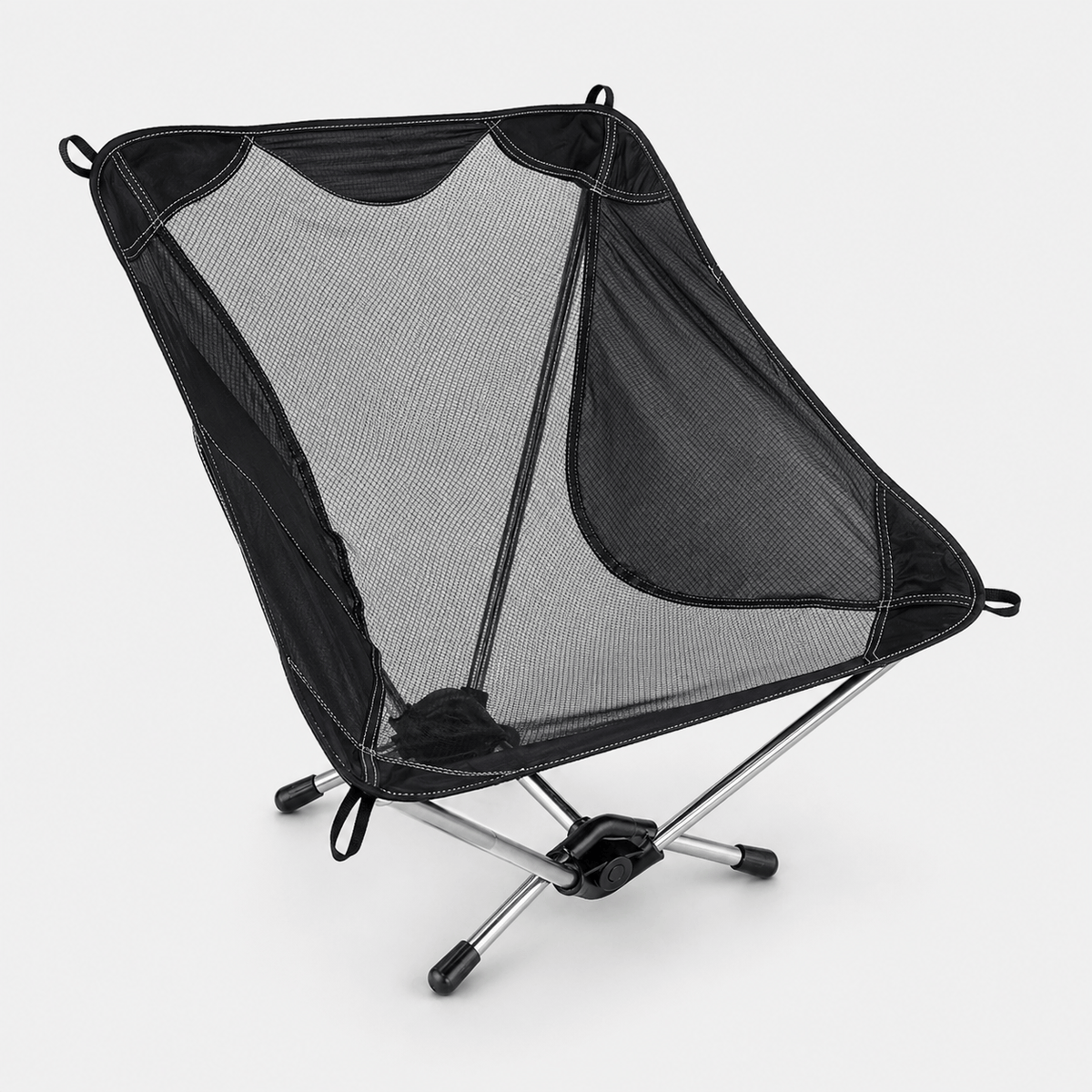 Mon Esprit Nature Noir Chaise de camping ultralégère - TerraNest