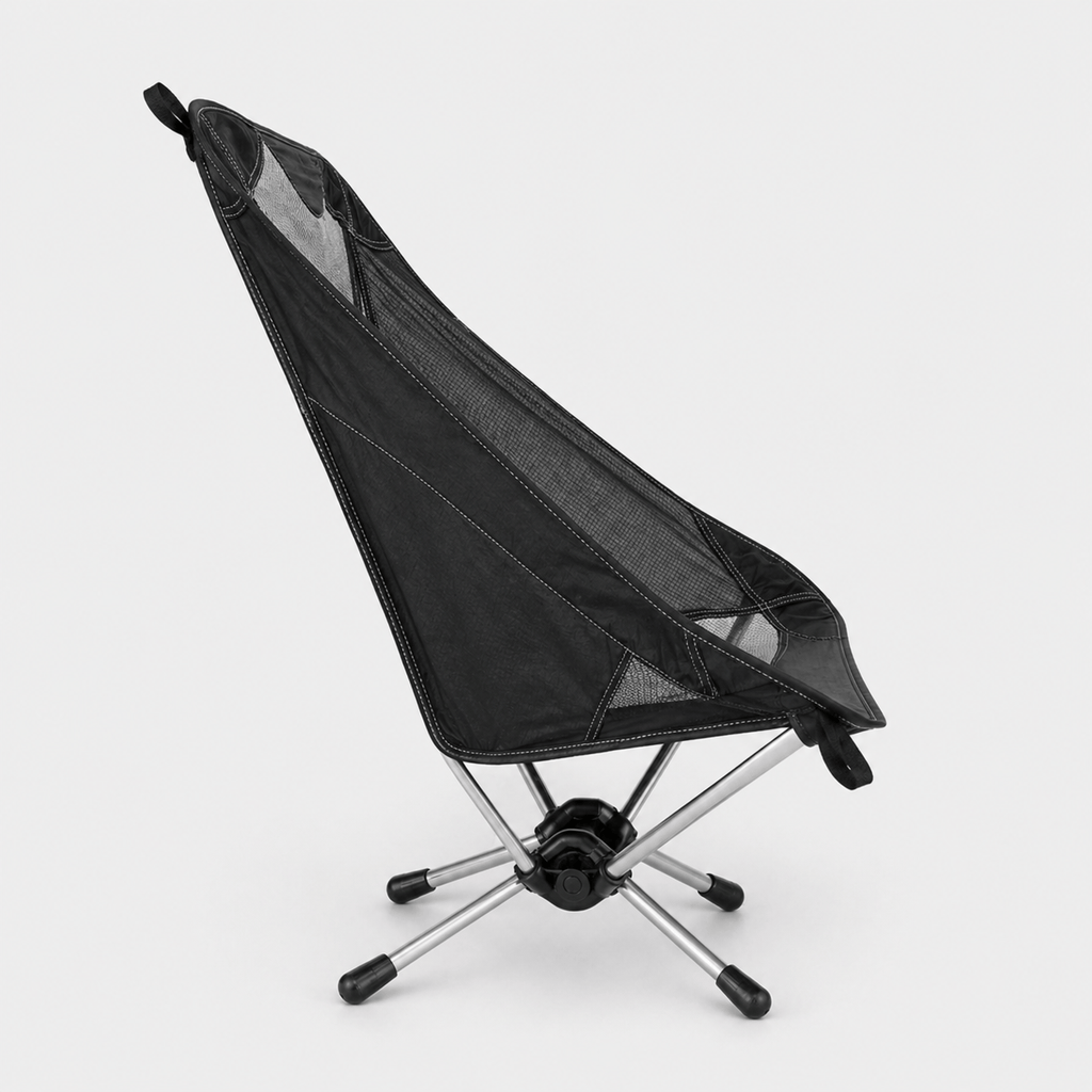 Mon Esprit Nature Noir Chaise de camping ultralégère - TerraNest