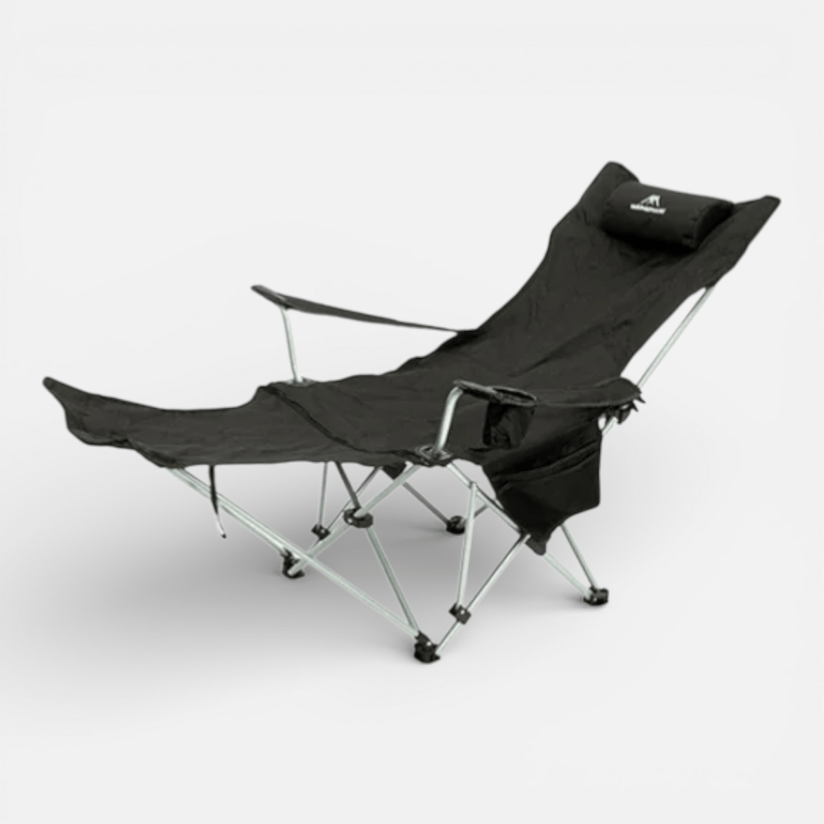 Mon Esprit Nature Noir Chaise longue pliante de camping - Blaze