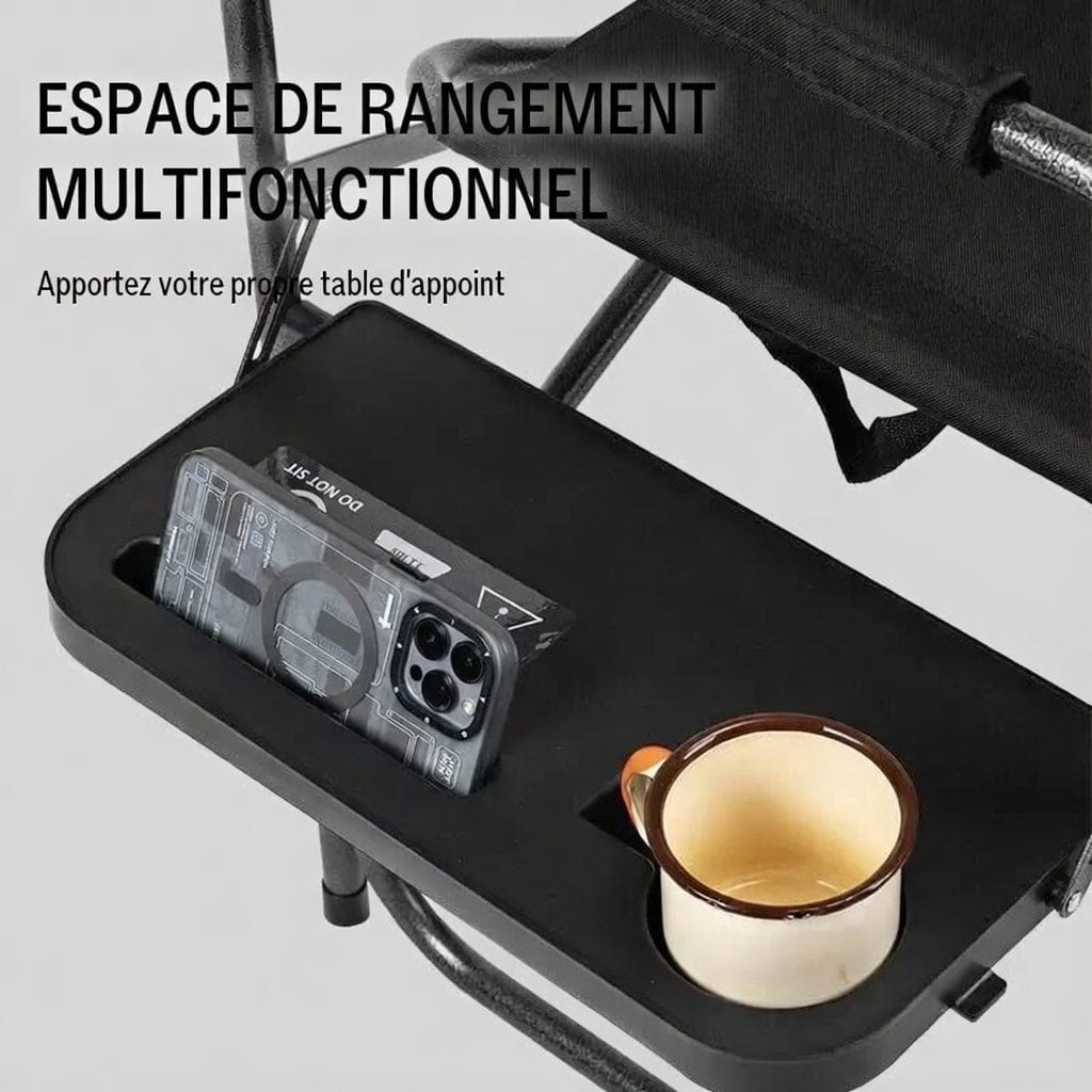 Mon Esprit Nature Noir Chaise pliante de camping en plein air - Mount 1