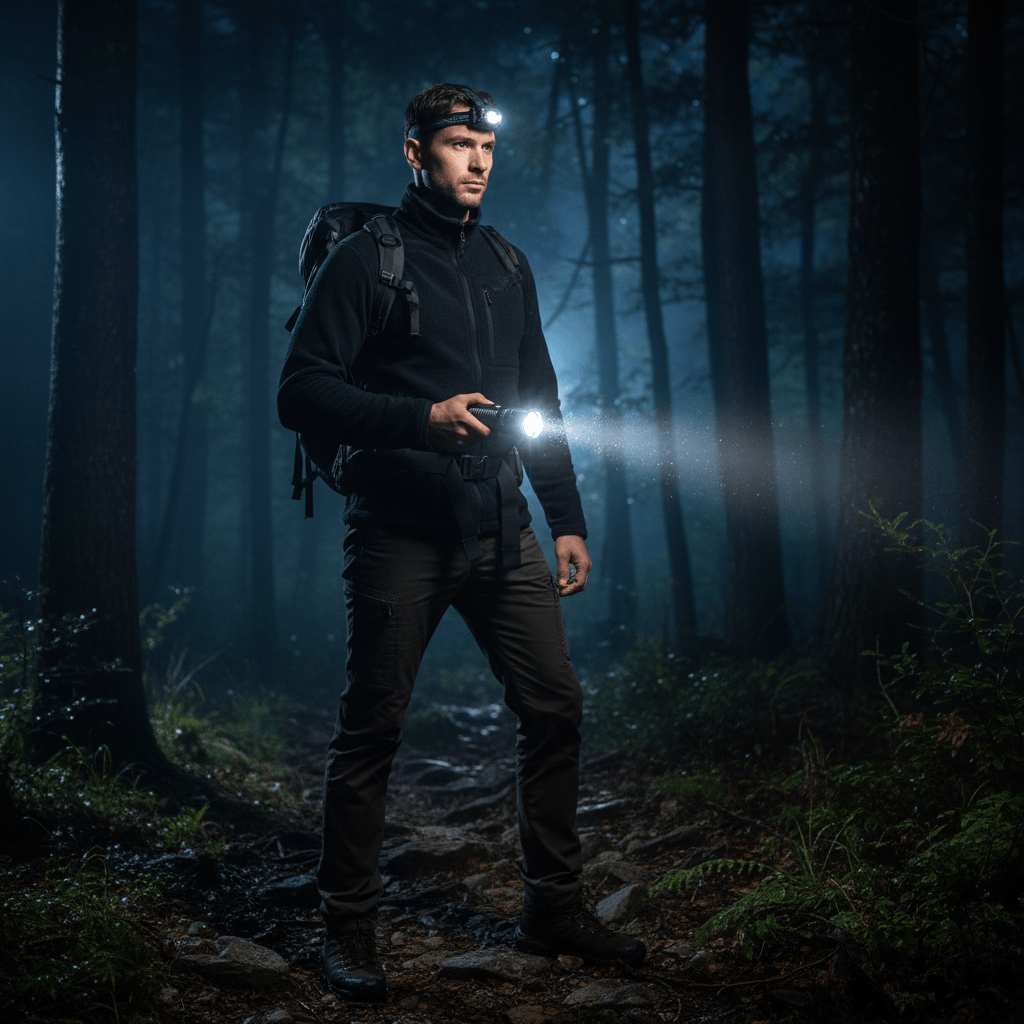 Mon Esprit Nature Noir Lampe de Poche LED rechargeable - NordFlare