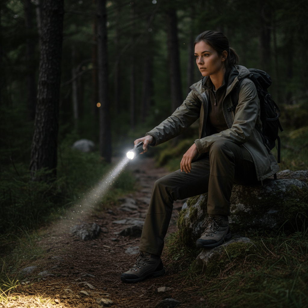 Mon Esprit Nature Noir Lampe de Poche LED rechargeable - NordFlare