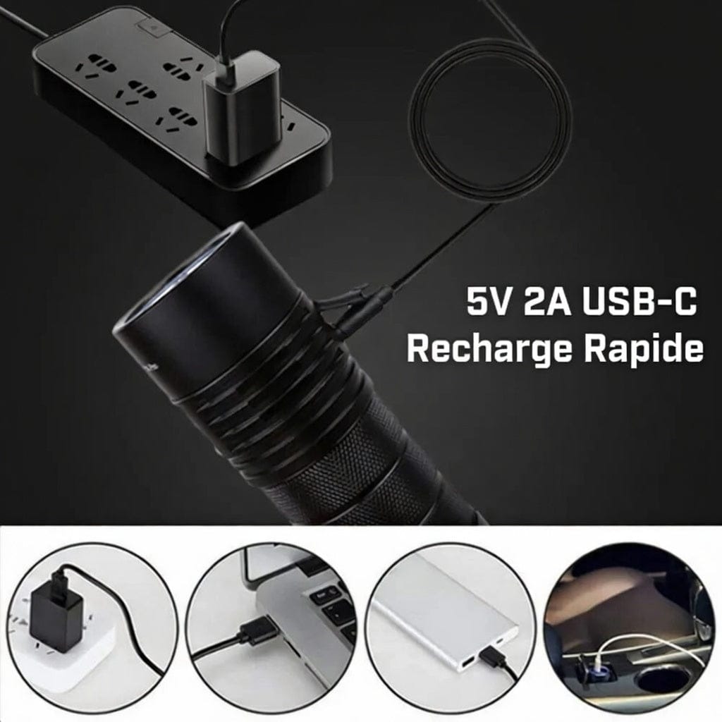 Mon Esprit Nature Noir Lampe torche imperméable - LuminorX