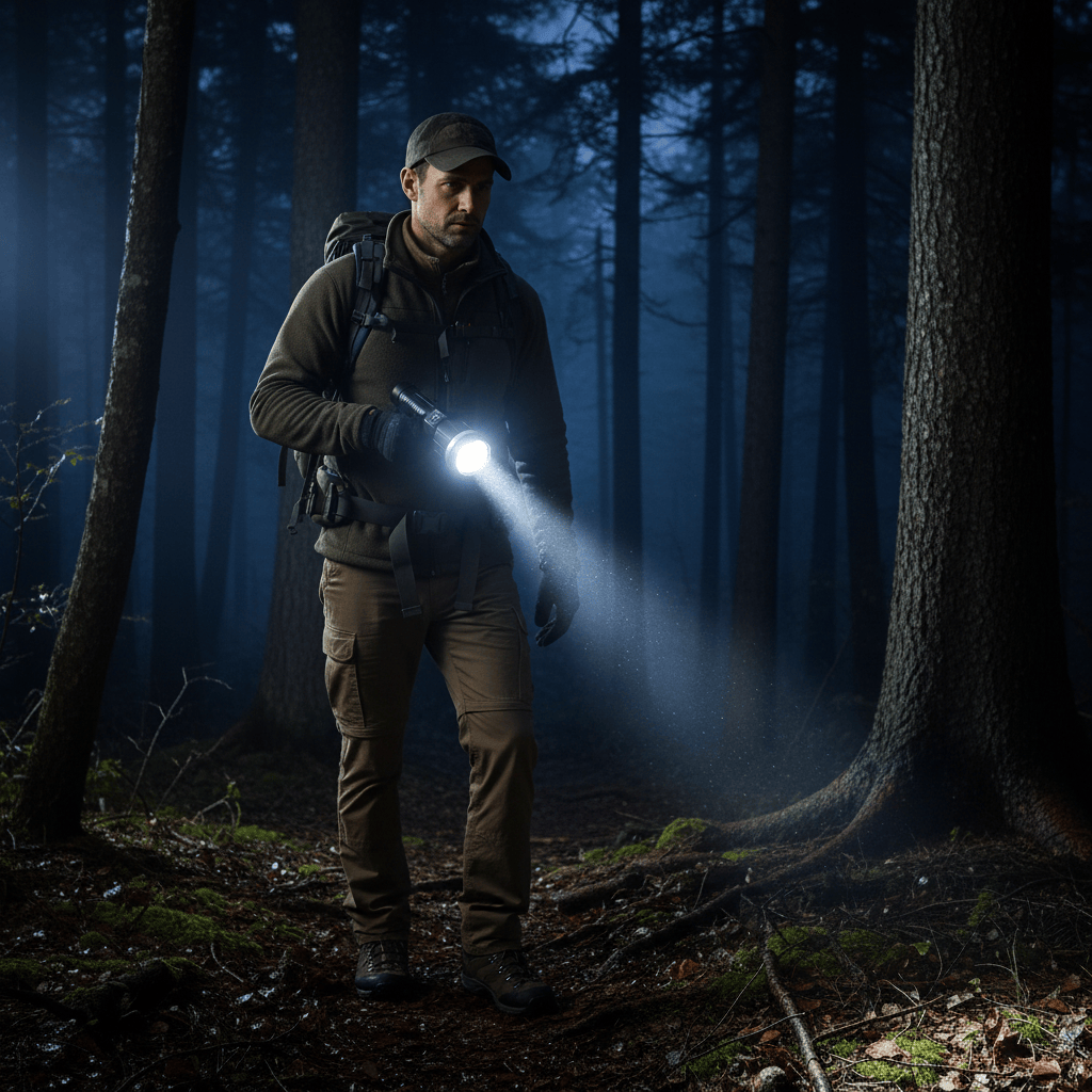 Mon Esprit Nature Noir Lampe torche surpuissante - Zyphor