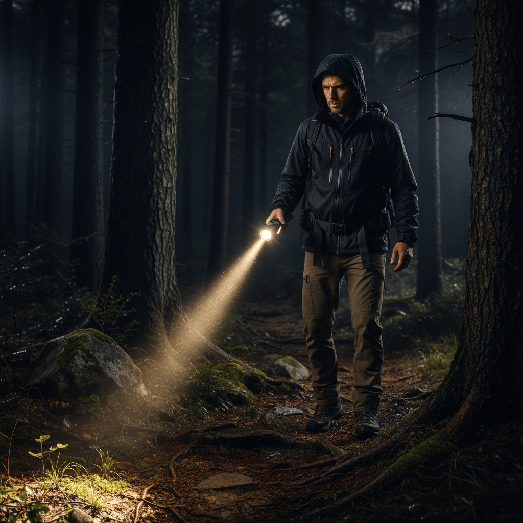 Mon Esprit Nature Noir Lampes de poche LED à puissance forte - Wildora