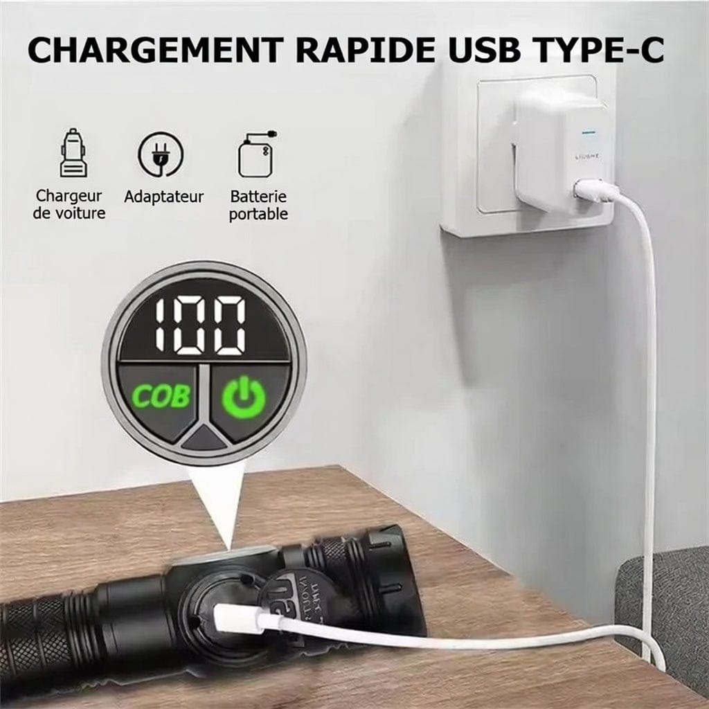 Mon Esprit Nature Noir Lampes de poche LED à puissance forte - Wildora