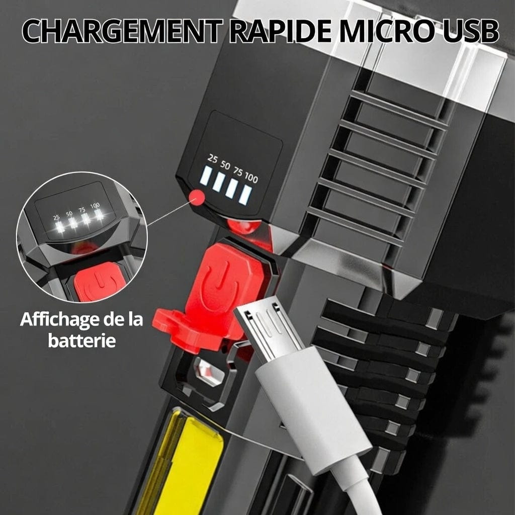 Mon Esprit Nature Noir Lampes de poche LED rechargeable haute puissance - Vireon