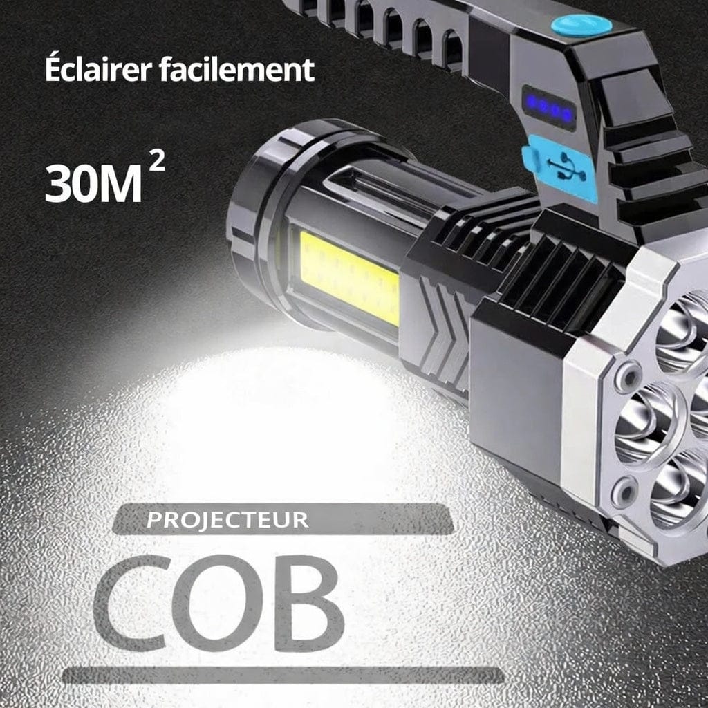 Mon Esprit Nature Noir Lampes de poche LED rechargeable haute puissance - Vireon