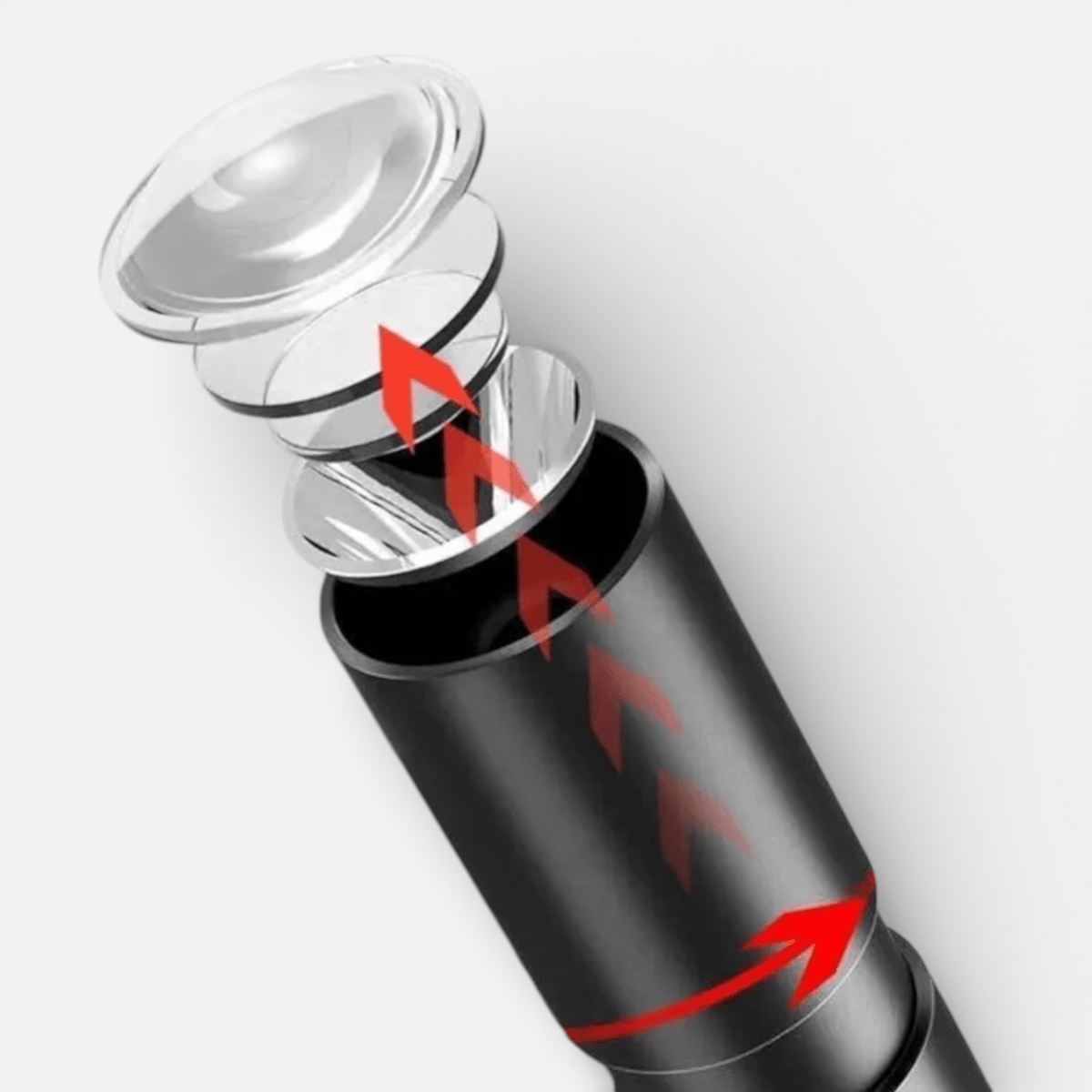 Mon Esprit Nature Noir Mini lampe de poche - Lumetix