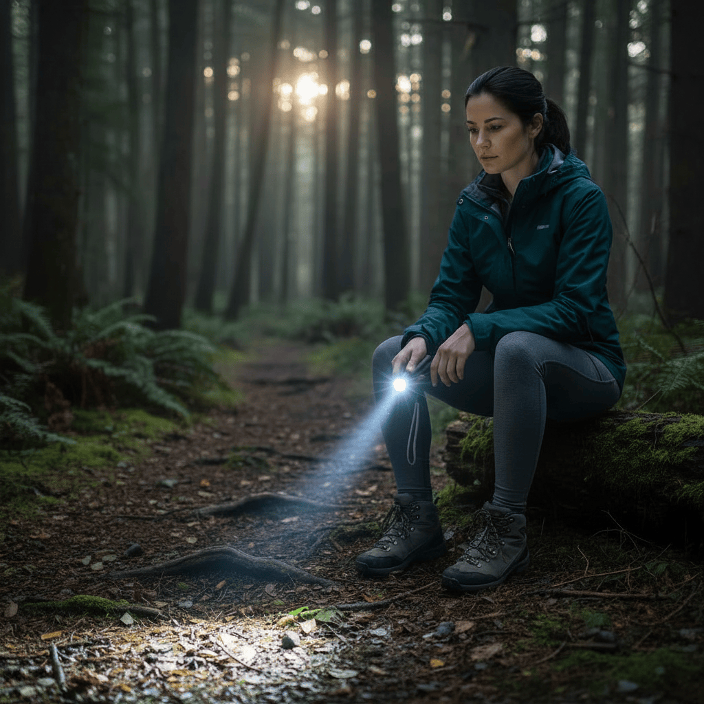 Mon Esprit Nature Noir Mini lampe de poche - Lumetix Image