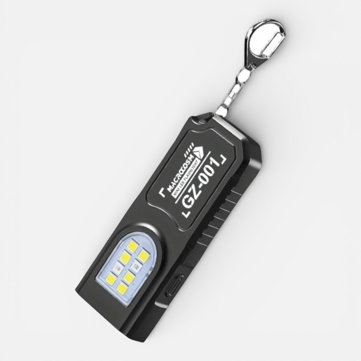 Mon Esprit Nature Noir Mini lampe de poche porte-clés LED - Vireon