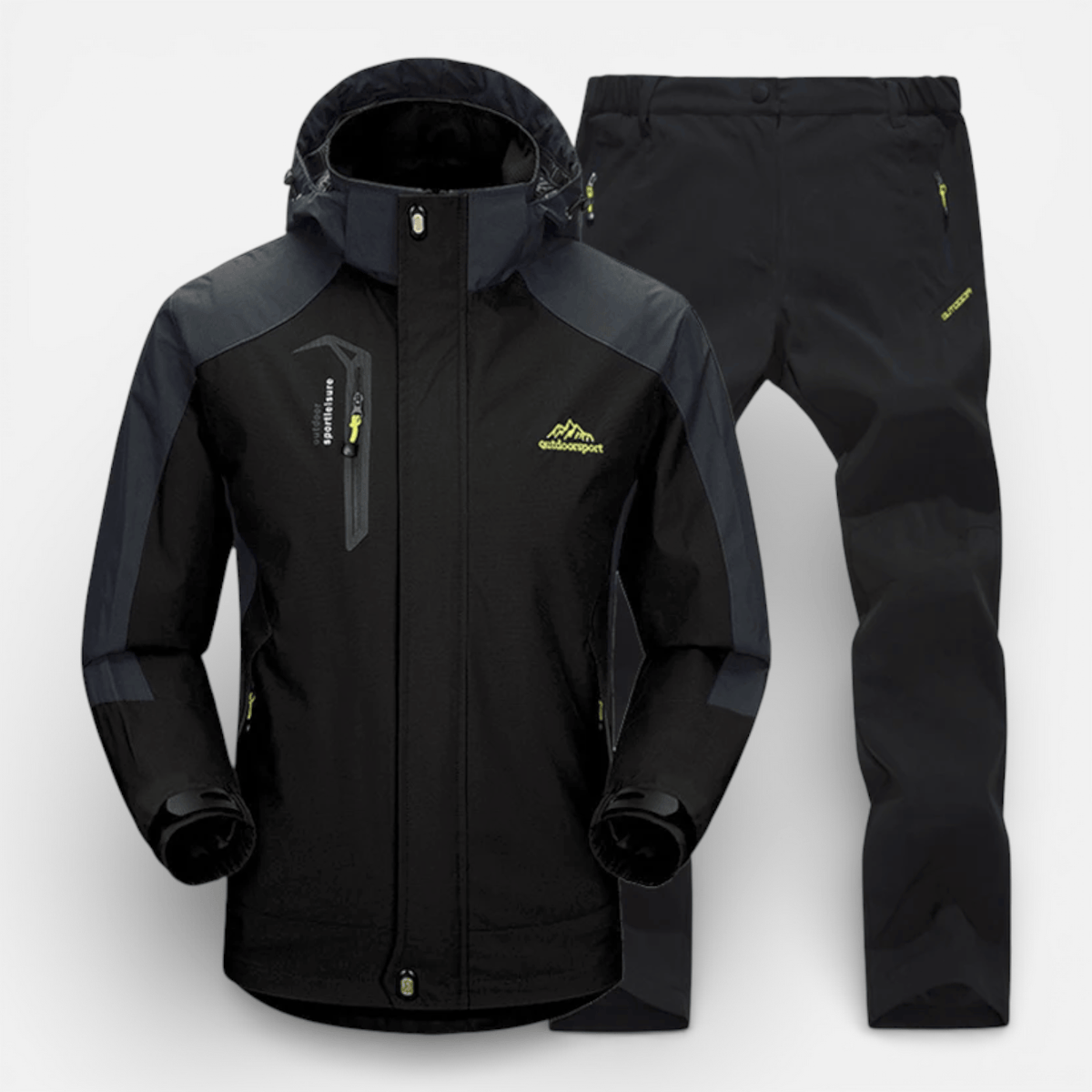 Mon Esprit Nature Noir / S Ensemble de randonnée en polyester - Pro Tune 2