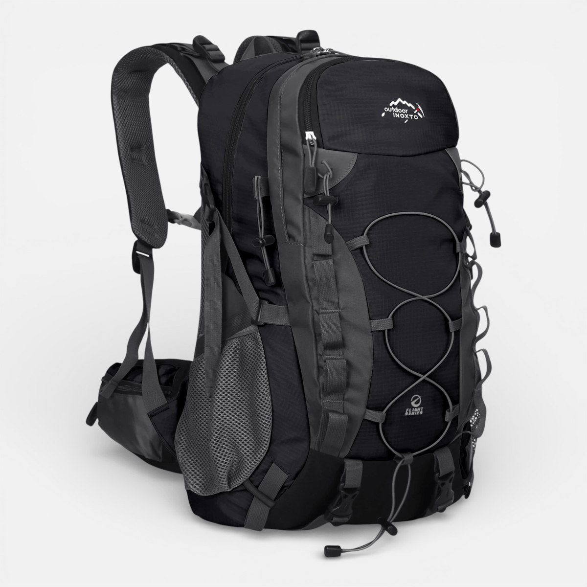 Mon Esprit Nature Noir Sac à dos de randonnée robuste 40l - Noma