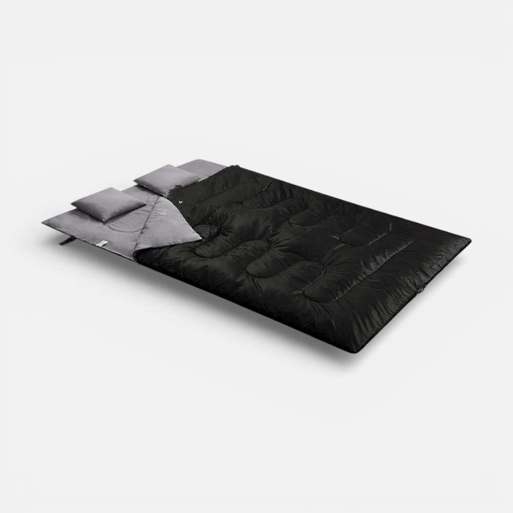 Mon Esprit Nature Noir Sac de couchage d'hiver 2 places - Comforto