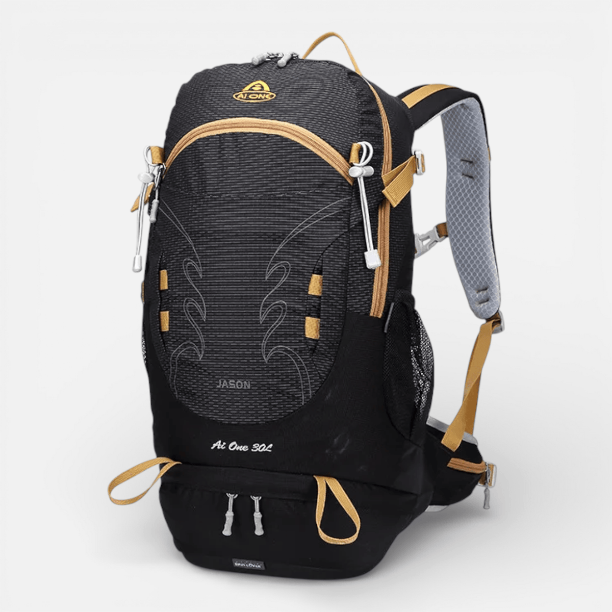 Mon Esprit Nature Noir Sac de randonnée 30l en Nylon imperméable - IronTrail