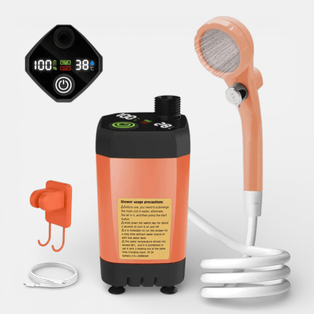 Mon Esprit Nature Orange Pompe de douche de Camping