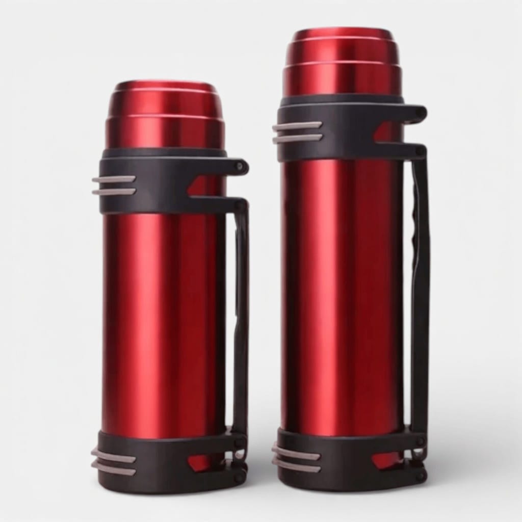Mon Esprit Nature Rouge / 1L Bouteille isotherme portable grande capacité - Lamio 2
