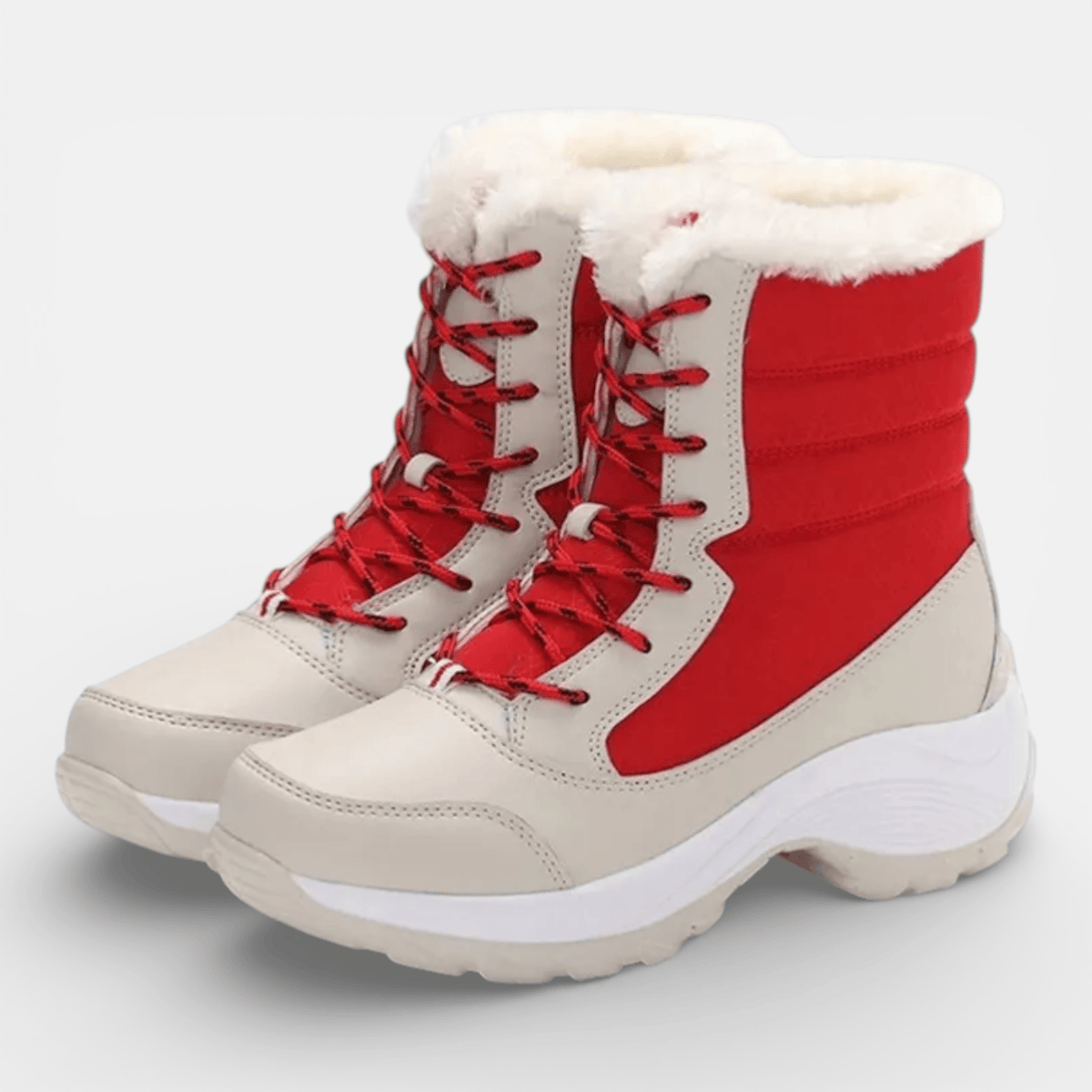 Mon Esprit Nature Rouge / 36 Bottines de randonnée imperméables pour femmes - Rain