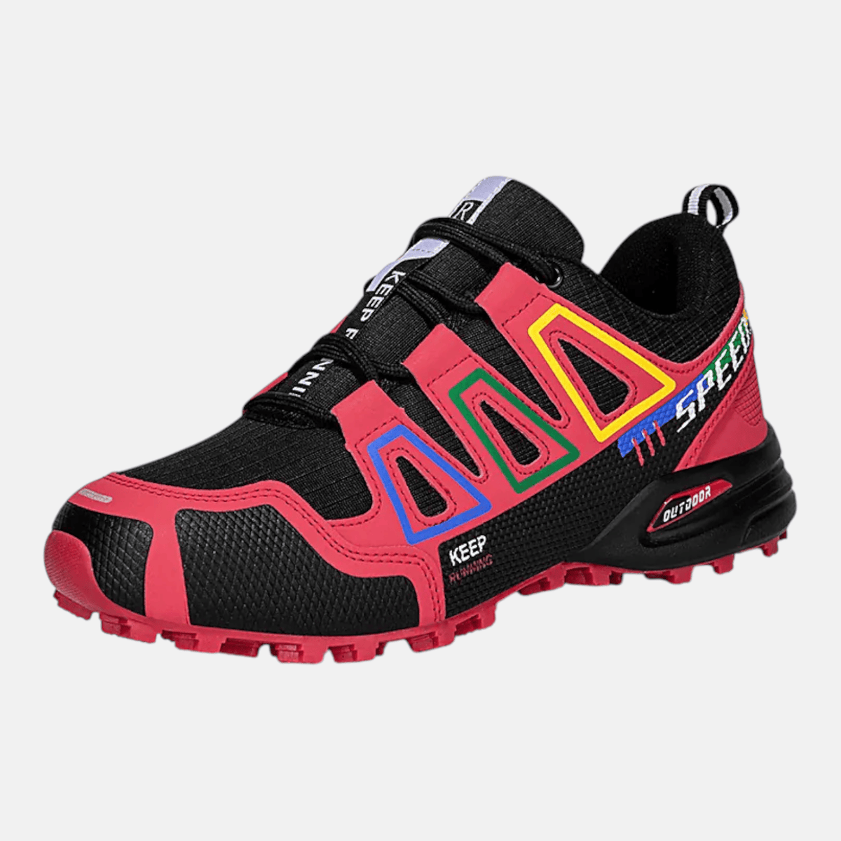 Mon Esprit Nature Rouge / 36 Chaussures Randonnée Femme Imperméables et Légères - WaterFlow